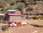 Isla de Taquile - panni al sole